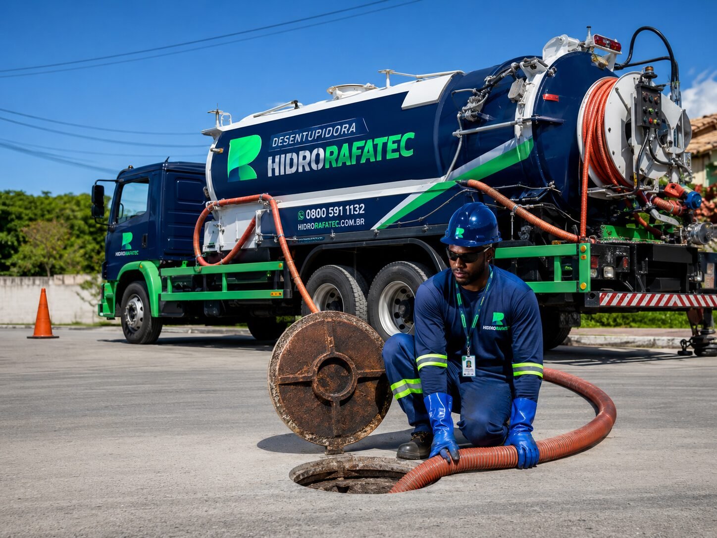 Serviço de limpa fossa Hidro Rafa Tec em Campinas